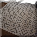 DR02. Lattice pattern rug. Meaures approx. 11' x 14' 